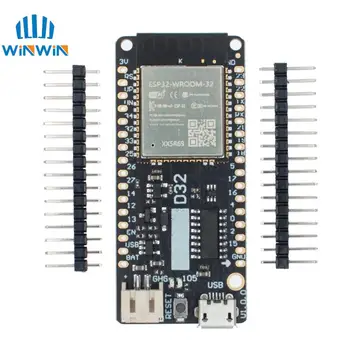 LOLIN D32 V1.0.0 - такса на базата на Wi-Fi + Bluetooth ESP-32 esp32 ESP-WROOM-32, 4 MB ФЛАШ памет, съвместима с Arduino MicroPython