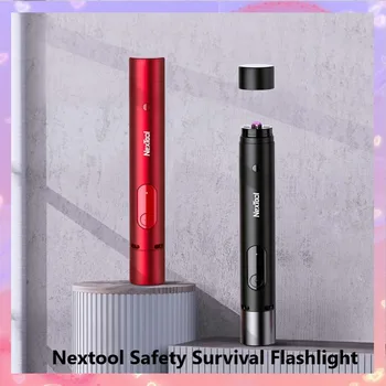 Nextool Светкавица Arc Самозащита, звукова светлинна аларма, Фенерче, за оцеляване, мултифункционално фенерче