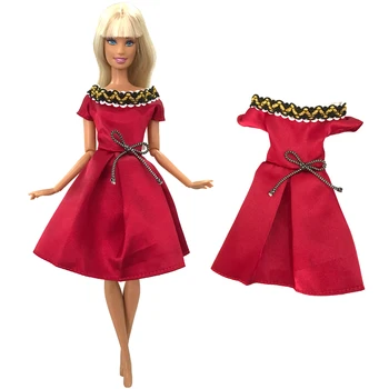 NK, 1 бр., червена пола, модни и ежедневни дрехи, рокля, супермодельное рокля за танци, облекло за кукли Барби, аксесоари, играчки за момичета