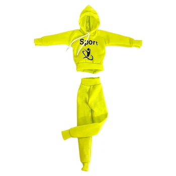 NK 1 комплект, модерно спортна рокля с качулка, риза за йога, ежедневни спортни облекла за бягане, аксесоари за Барби кукли, 1/6 стоп-моушън облекло, подарък играчка