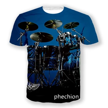 phechion, Нова Мода Мъжки/Дамски Шок Инсталация с 3D Принтом, Тениска с Къс ръкав, Ежедневни Лятна Риза в стил Хип-Хоп, Върхове S102
