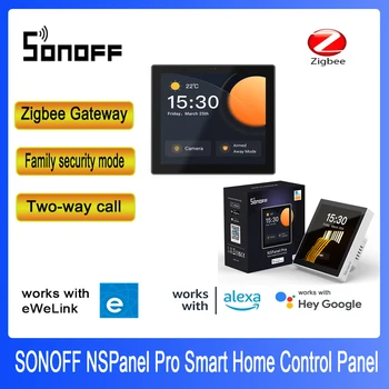 SONOFF NSPanle Pro control panel умен дом Zigbee Портал с функция за домашно сигурност, статистика на потреблението на електроенергия, домофонна система