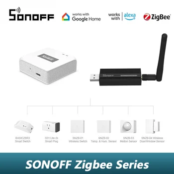 SONOFF Zigbee Ewelink ZBMINIL2 / ZBMINI / Безжичен ключ / Интелигентен сензор за температура / Движение /врати Работи с Алекса Google Home