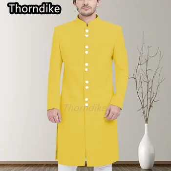 Thorndike, Индивидуален Дълъг мъжки костюм, Смокинг за сватби, Абитуриентски бал, на Младоженеца, Комплект от 2 теми (палта + панталони)