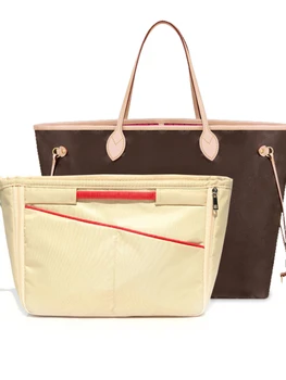 TINBERON Bag Organizer Косметичка За Грим е Подходящ За луксозна дамска Чанта-откъснат лист, Чанти, Портфейли, Пътни Вложки, Чанти За Съхранение на Тоалетни Принадлежности, Произведени Чанти