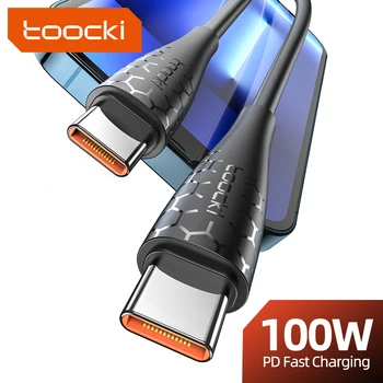 Toocki240 W C USB КЪМ USB Type C Кабел PD 100 W 60 W Бързо Зареждане Зарядно Устройство За HUAWEI, Xiaomi Samsung Poco Type C Кабел За Предаване на Данни