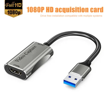 USB 3.0/Type-C HDMI-съвместима аудио-видео карта HD 1080P Карта за захващане на Компютъра OBS Кутия за Запис на игри в режим на живо