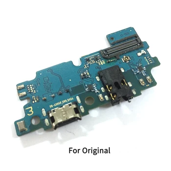 USB-порт за зарядно устройство ще захранване на такса за Samsung Galaxy A30 A305F USB порт за зареждане на док-станция Гъвкав кабел, резервни Части за ремонт на