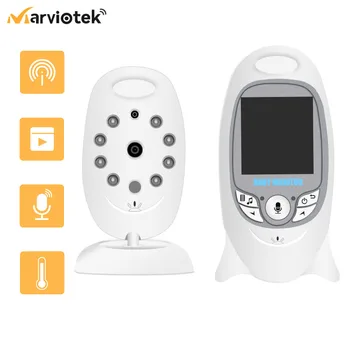 VB601 2 Начина аудио Babyphone Електронен следи бебето с видео камера, 2-инчов LCD дисплей Материал за новородени Температурата на детска камери