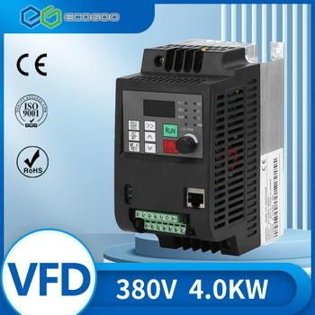 VFD 380 до 4 kw 380V AC/до 4 kw/5.5 KW/7.5 KW Честотно-регулируеми устройство 3-Фазно Регулатор на Скоростта Инверторен двигател VFD Inverter 2