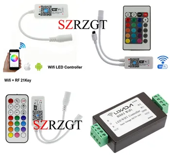 WiFi RGB LEVOU Controlador DC12V Мини RF Com 21Key/24Key IR дистанционно управление