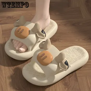 WTEMPO/ Сладки Летни чехли, Обувки на платформа за жени, плажни сандали ЕВА, мъжки джапанки, Домашни чехли на Едро
