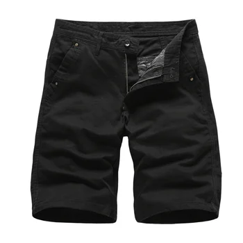Абсолютно нови мъжки панталони Caro Sort i Качеството, черни панталони в стил милитари, мъжки памучни обикновена ежедневни панталони Beac Sort, мъжки летни панталони