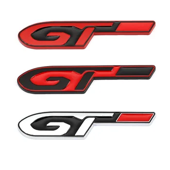 Автомобилна Стикер GT Логото на Иконата Emble Етикети за Peugeot GT 308 RCZ 508 3008 5008 и KIA Forte Optima Stinger Sorento Renault Clio Megane