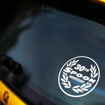 Автомобилна Стикер за Ложечного Кран С Модифицираните Логото на 30-годишнината от Ek9 FK8 GK5 Водоустойчив Стикер На Задното Стъкло на Колата Камиони, Микробуси Лента