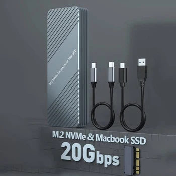 Адаптер GUDGA M2 USB Type C 3,2 SSD устройство корпус 2 + 16 Контакти От алуминиева сплав За Apple Air Pro Retina Macbook Аксесоари Mac Pro