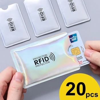 Анти-радиочестотна идентификация на Притежателя на Картата NFC Блокиране Четец на Замъка Id Титуляр на Банкова Карта Защитен Калъф Метален Калъф За Кредитни Карти Алуминиева F051