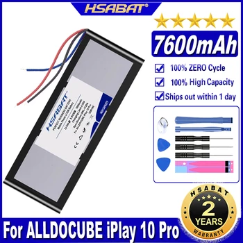 Батерия HSABAT iPlay 10 Pro 7600 mah за ALLDOCUBE iPlay 10 Pro, iPlay10 Pro, акумулаторни 3-жични батерии