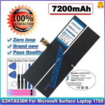 Батерия LOSONCOER 7200mAh DYNK01 G3HTA036H за лаптоп Microsoft Surface 1769 В наличност