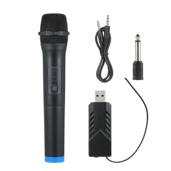 Безжичен микрофон, USB-устройство, приемник със защита от смущения, цифров микрофон за провеждане на конференции на открито, ръчен микрофон за караоке