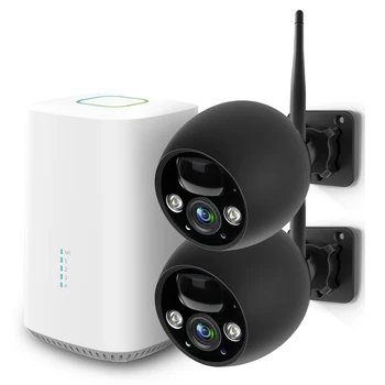 Безжична система за видео наблюдение WESECUU, система за домашно сигурност, безжична система за видеонаблюдение, камера за видеонаблюдение, wifi