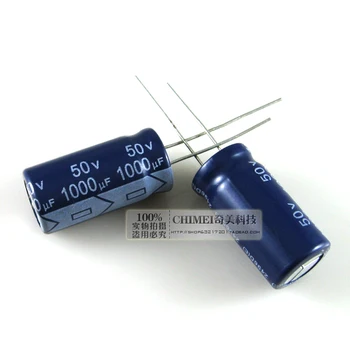 Безплатна доставка на 10 бр. електролитни кондензатори с капацитет от 1000 uf 50 На 13 x 25 мм размер на кондензатора 13 x 25 мм