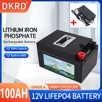 Вградена акумулаторна батерия 12V 100Ah LiFePO4 BMS с литиево-желязо-фосфатными елементи за подмяна на по-голямата част резервно копие на източник за домашно съхранение на енергия