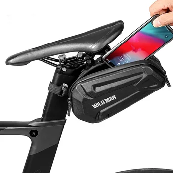 Велосипедна чанта Savage Задната водоустойчив мотор седельная чанта с твърд корпус, чанта за аксесоари за велосипеди, може да се мотае, задна светлина, надеждна И безопасна практическа