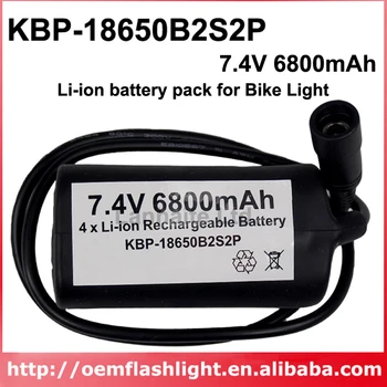 Висококачествен KBP-18650B2S2P 7,4 6800 mah 4 x NCR18650B Акумулаторна литиево-йонна батерия 18650