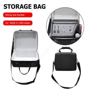 Голям голям кутия за високоговорители, чанта за носене с пагон, чанта-органайзер за съхранение на безжични високоговорители за принадлежности с марката BOSE S1 PRO