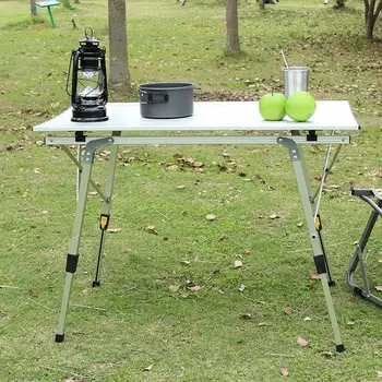 градинска мебел от метал и алуминий, удобна переноска, барбекю, дървена сгъваема маса за пикник, къмпинг