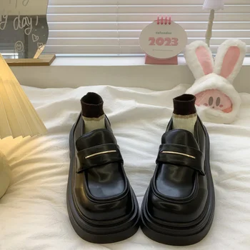Дамски обувки, лидер на продажбите 2023 г., женски обувки на плоска подметка с кръгло бомбе, летни Модни обикновена лоферы, Дамски обувки на равна подметка, zapatos de mujer