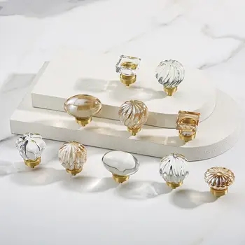 Дизайн с форма на диамант Химикалки от кристал Дръжки на чекмеджета Кухненски шкаф Дръжки Мебелни аксесоари, Обков