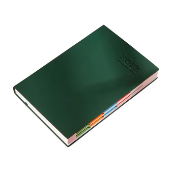 Дневник, бележник, твърда корица А5, 200 листа, на лигавицата, непроницаема за мастило, за управление на проекти, личен график Y3NC