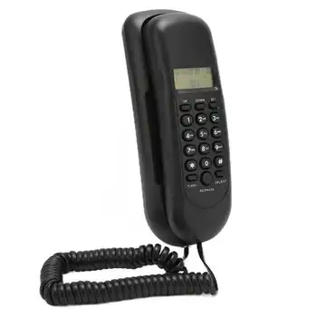 Домашен стационарен телефон, монтиран на стената телефон, ръчен цифров телефон с дисплей id на обаждащия се за дома, бизнеса, офиса, хотела