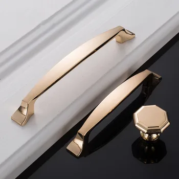 Дръжката на гардероба Луксозен Модерен минималистичен Шкаф Златна Кутия Дългата Дръжка на Вратата на Гардероба Врата копчето на кабинета