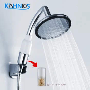 Дъждовна накрайник за душ с голяма баня и спа център, Сверхбольшая панел-филтър за пречистване на водопада високо налягане, богат на функции за ръчна дюза