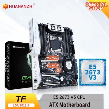 Дънна платка HUANANZHI X99 TF LGA 2011-3 XEON X99 с поддръжка на Intel E5 2673 V3 DDR3 DDR4 RECC memory combo kit комплект NVME SATA
