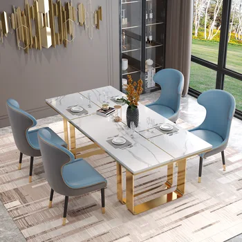 Европейските трапезни столове от изкуствена кожа, кухненски Мебели, дизайнерски трапезни столове с облегалка, модерни столове за хранене, за почивка