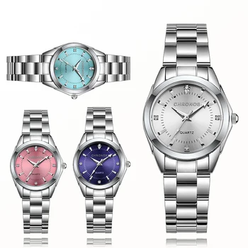 Елегантни дамски часовници КРОНОС, луксозни дамски модни марки ръчен часовник, японски механизъм, подарък от неръждаема стомана за приятелка
