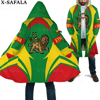 Емблемата на Етиопия, Флаг на страната, Изкуството, дебел топло палто с качулка и 3D принтом, мъжко палто, ветрозащитная руното наметало, халат за баня, Одеала-2