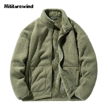 Есенно-зимни руното сако, мъжко флисовое топло палто, градинска ежедневни дебела ветровка, зимни якета, мъжки Ropa Hombre, големи размери на M-5XL