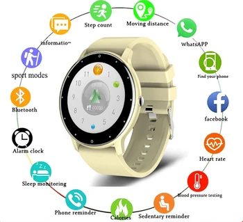 За Android и IOS 2022 смарт часовници мъжки дамски спортни часовници Мониторинг на кръвното налягане сън Фитнес тракер Крачкомер умен часовник
