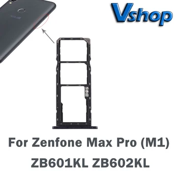 За Asus Zenfone Max Pro (M1) Тава за SIM-карти * 2 + Тава за карти Micro SD за Zenfone Max Pro (M1) ZB601KL ZB602KL Дубликат част