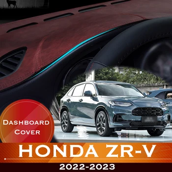За Honda ZR-V 2022-2023 ZRV ZR V на Таблото на автомобила, Избегающая за Осветление на Таблото Платформа, корица на Маса, Кожена Противоскользящий черга, килим за Арматурното табло