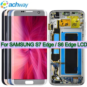 За Samsung Galaxy S7 EDGE G935 G935F LCD дисплей С touch screen Digitizer 5,5 