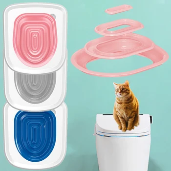 За многократна употреба, пластмасов симулатор за домашни Котки, Определени за Приучения Котки на Обличане, Тава за почистване на боклук, Подложка за приучения Котки до Тоалетните