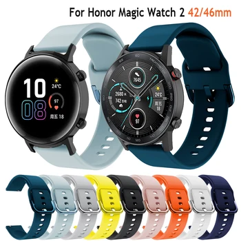 За Честта magic Watch 2 42 мм и 46 мм, Каишка от Силикон, Въжета За Часа и 20 мм, 22 мм и каишка за часовник гривна За Huawei Watch GT 2 Correa