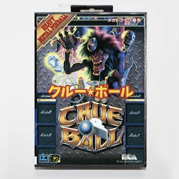 Игрална карта Crue Топка с търговия на дребно скоростна 16bit MD Cart за Sega Mega Drive/Genesis System
