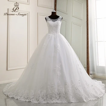 Изискани сватбени рокли с аппликацией, сватбена рокля в стил бохо, сватбената рокля robe de mariee, сватбената рокля vestidos de новия за сватбена рокля